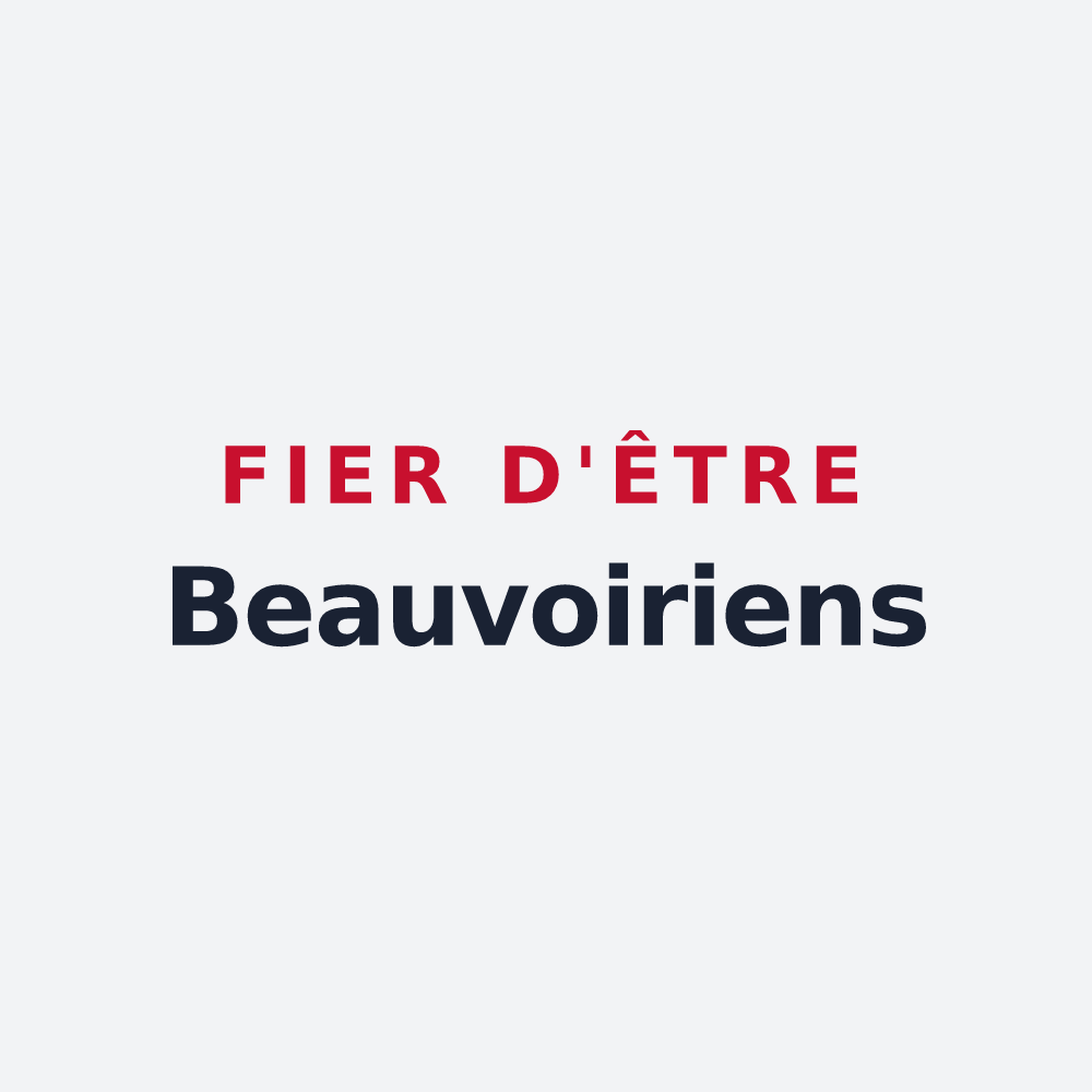 Poster « Fier d'être Beauvoiriens » — design pour Beauvoir-en-Lyons