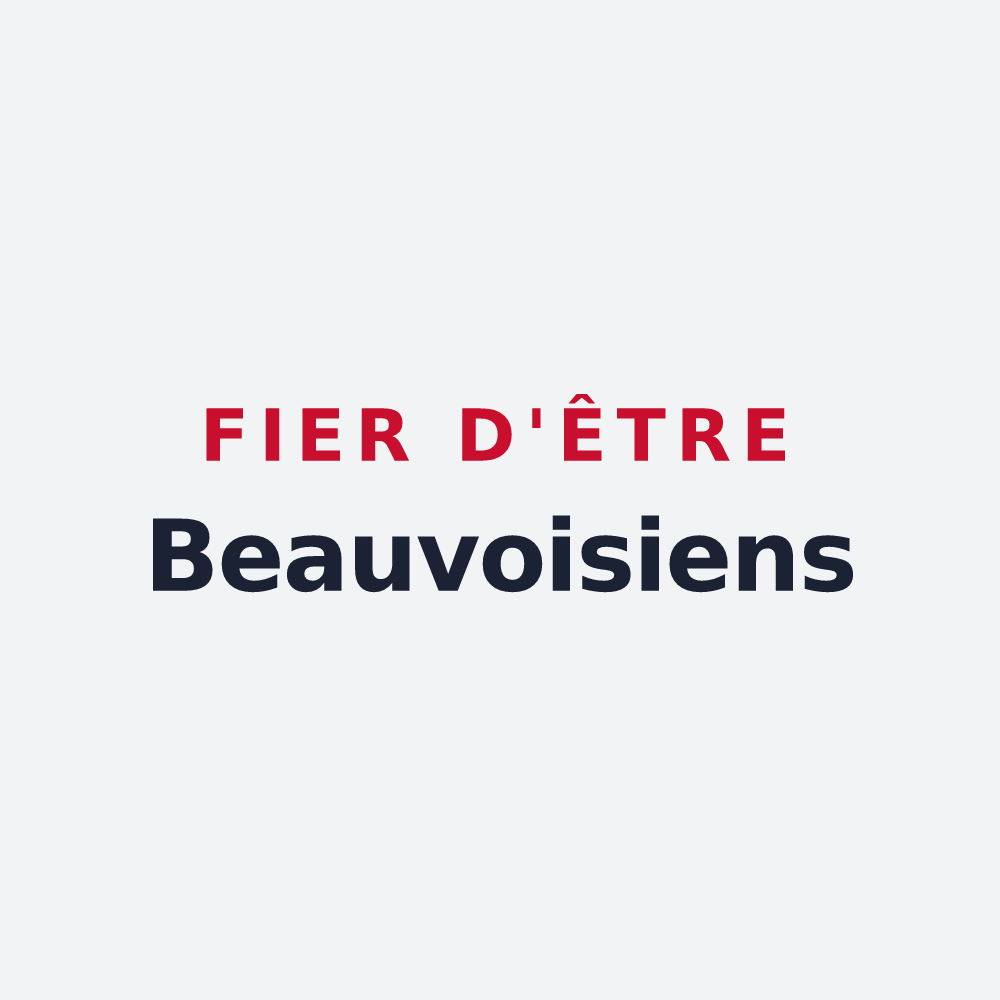 Poster « Fier d'être Beauvoisiens » — design pour Beauvois-en-Cambrésis