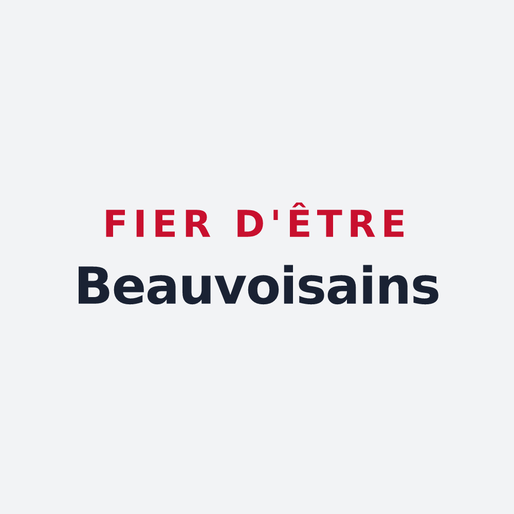 Poster « Fier d'être Beauvoisains » — design pour Beauvois
