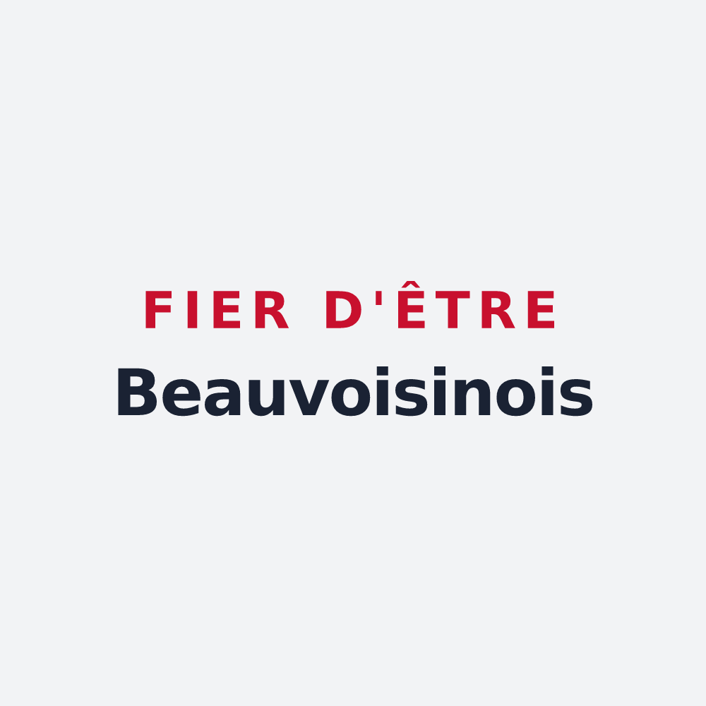 Poster « Fier d'être Beauvoisinois » — design pour Beauvoisin