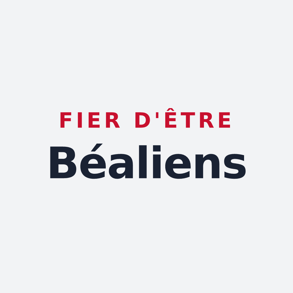 Poster « Fier d'être Béaliens » — design pour Beaux