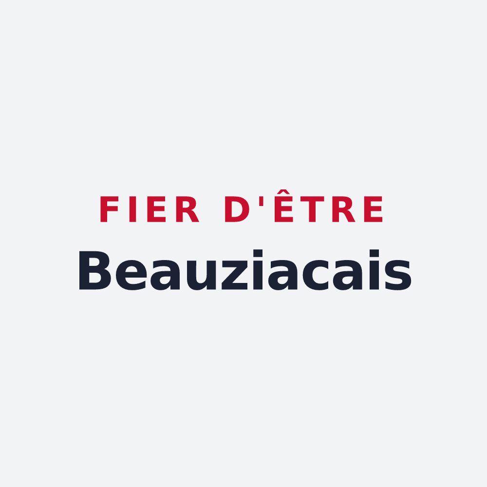 Poster « Fier d'être Beauziacais » — design pour Beauziac