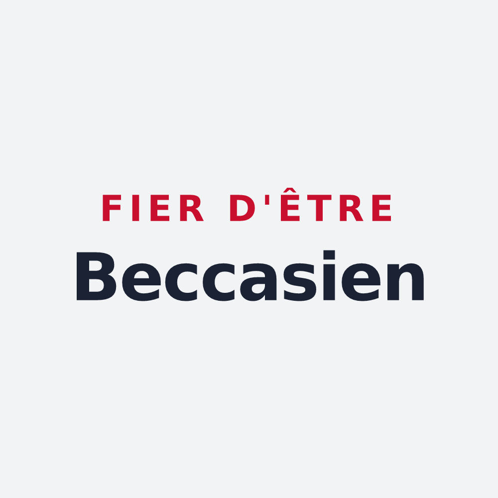 Poster « Fier d'être Beccasien » — design pour Beccas