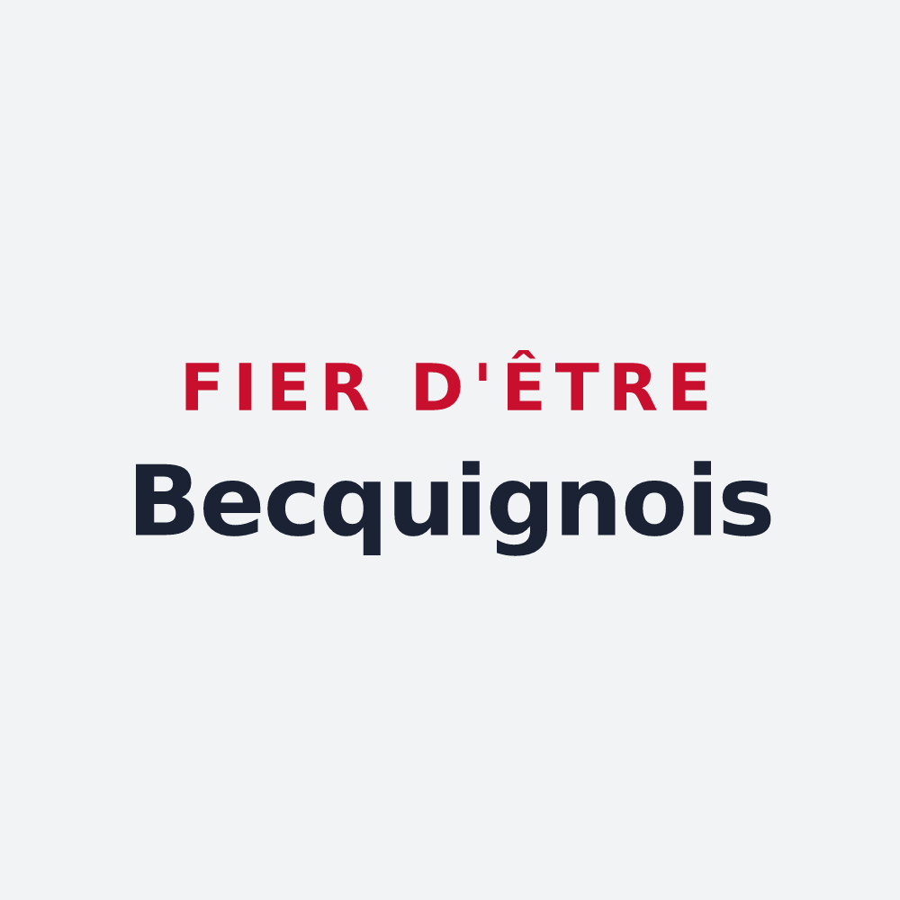 Poster « Fier d'être Becquignois » — design pour Becquigny