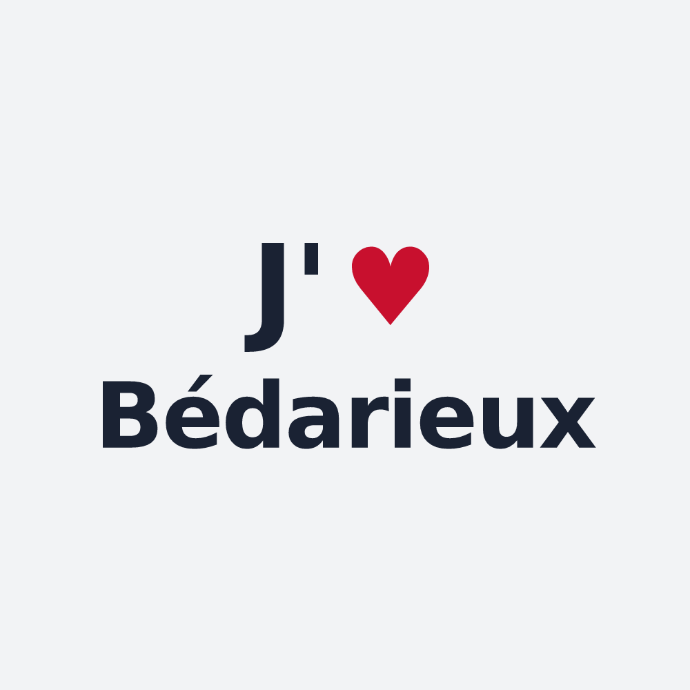 Poster personnalisé Bédarieux — design J'aime Bédarieux