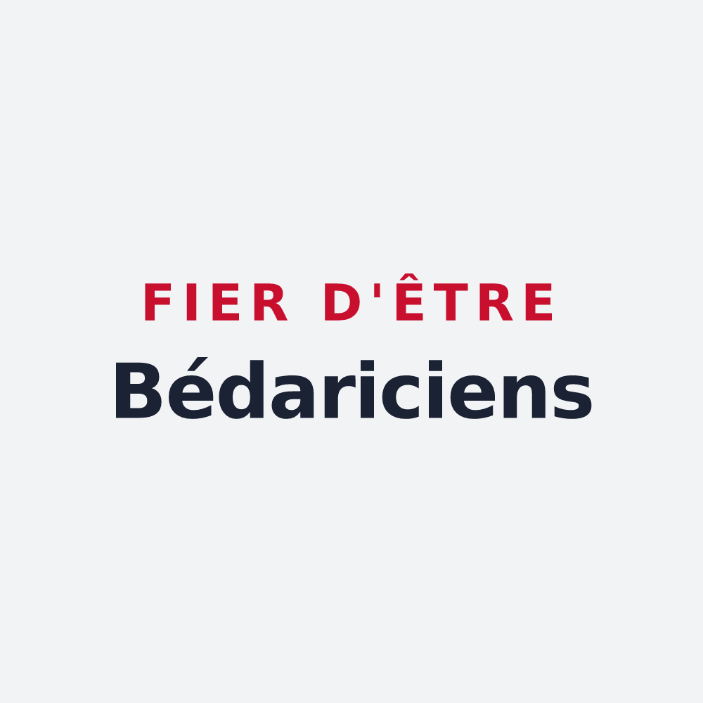 Poster « Fier d'être Bédariciens » — design pour Bédarieux