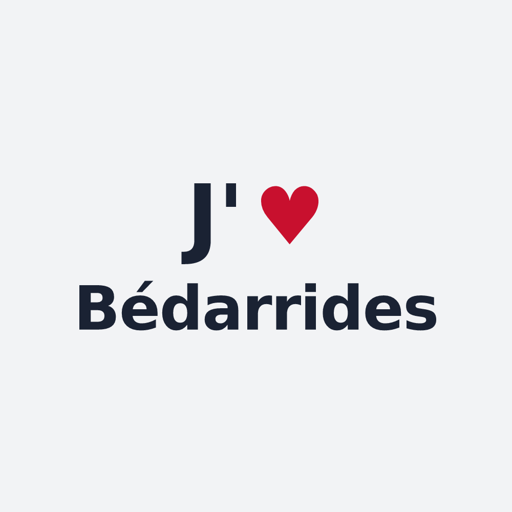 Poster personnalisé Bédarrides — design J'aime Bédarrides