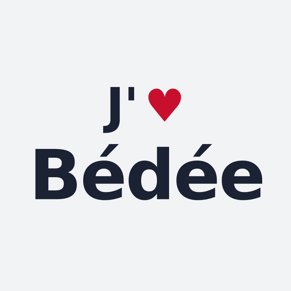 Poster personnalisé Bédée — design J'aime Bédée