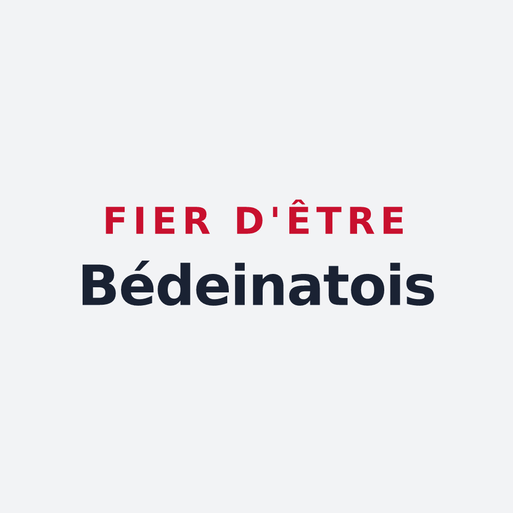 Poster « Fier d'être Bédeinatois » — design pour Bédeilhac-et-Aynat