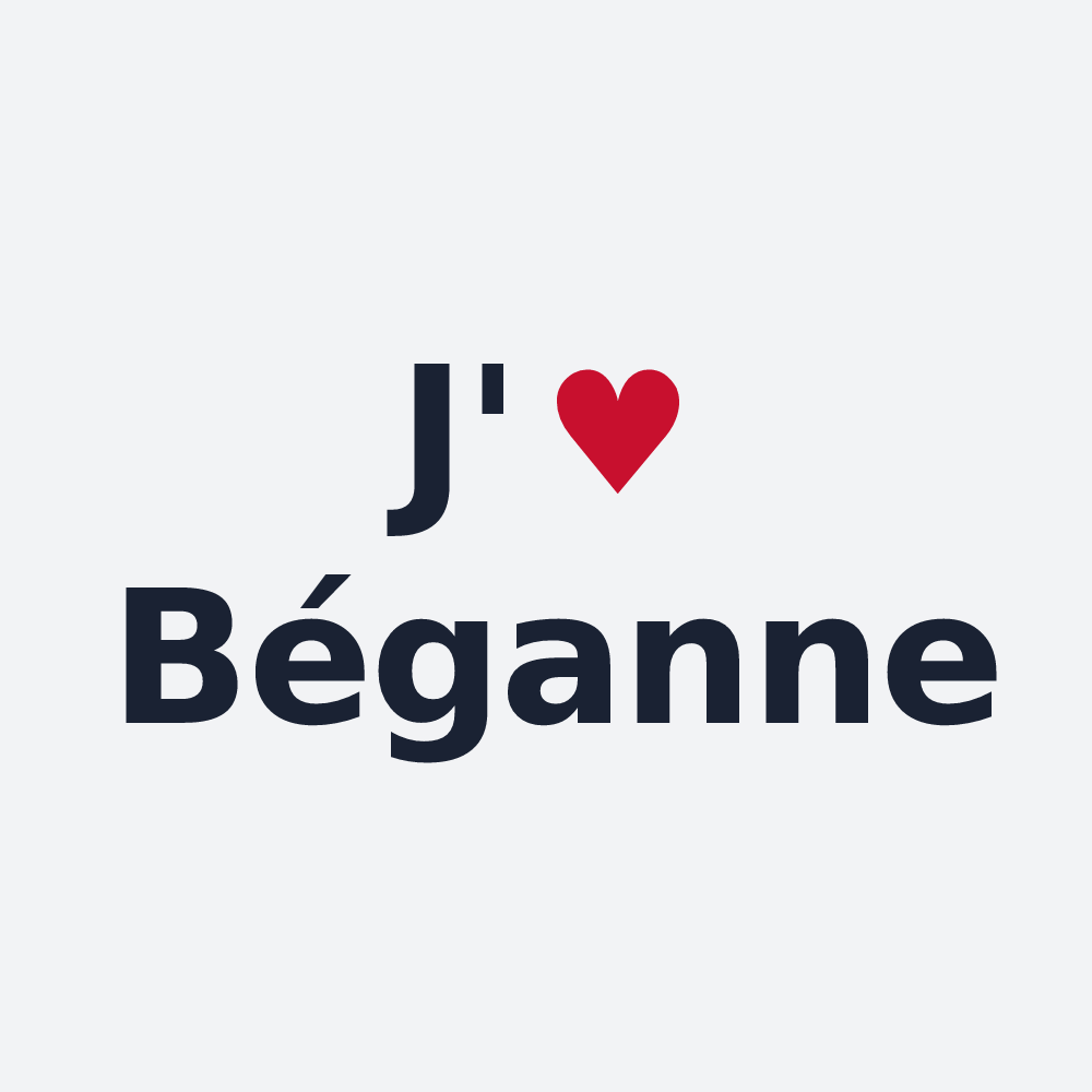 Poster personnalisé Béganne — design J'aime Béganne