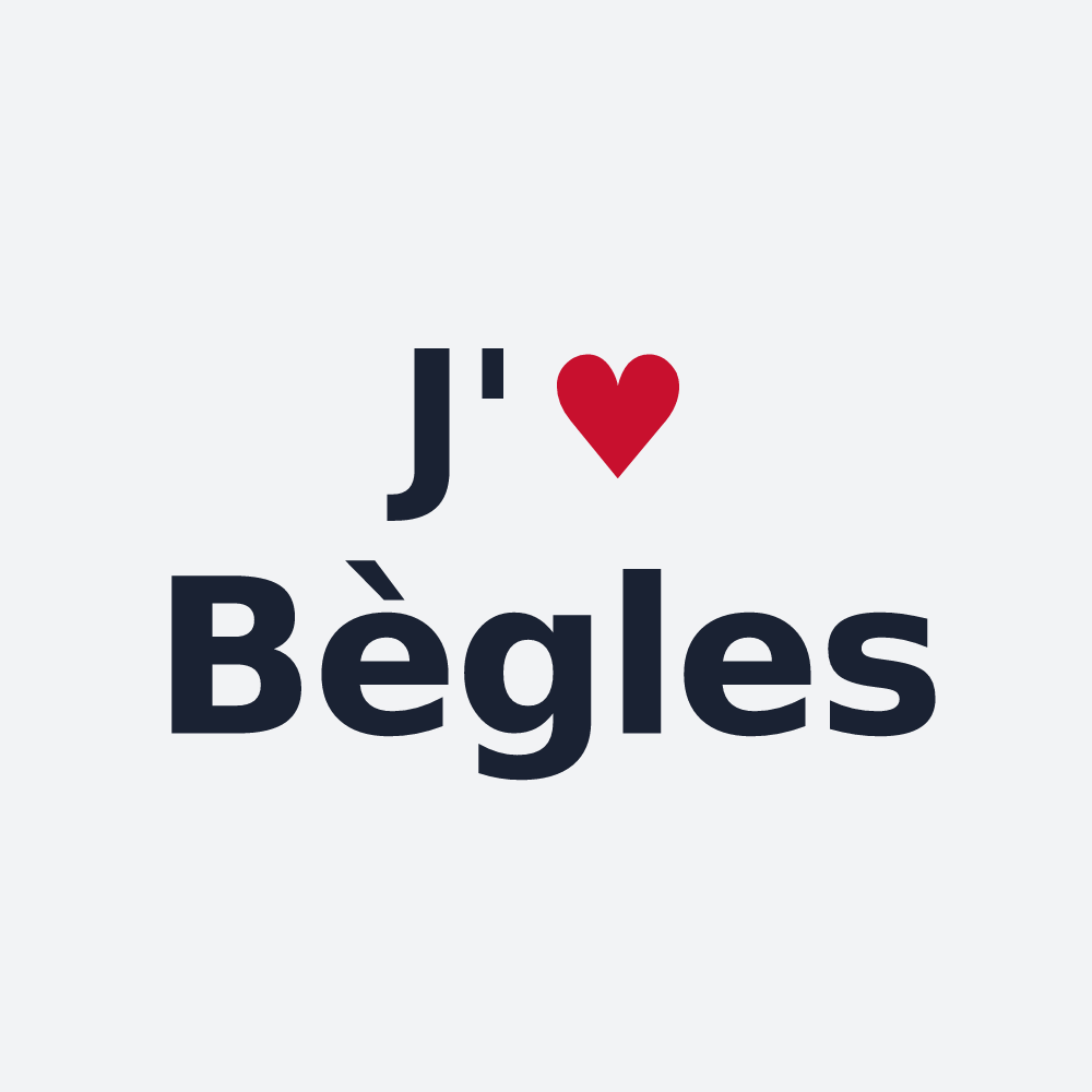Poster personnalisé Bègles — design J'aime Bègles