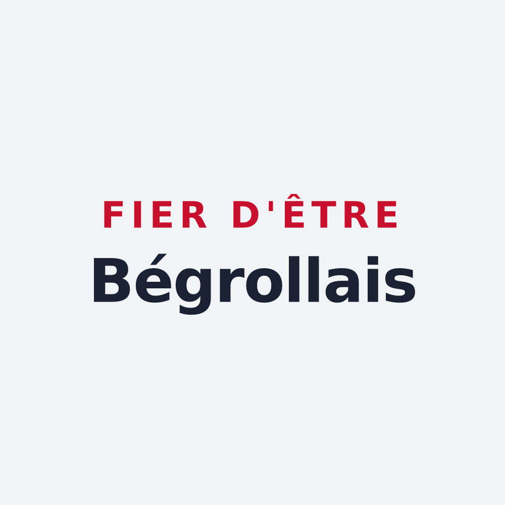 Poster « Fier d'être Bégrollais » — design pour Bégrolles-en-Mauges
