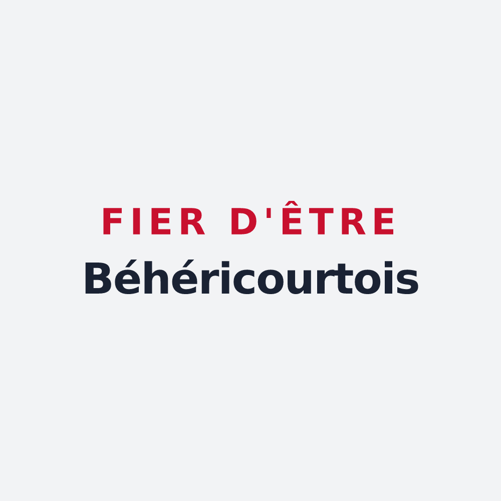 Poster « Fier d'être Béhéricourtois » — design pour Béhéricourt