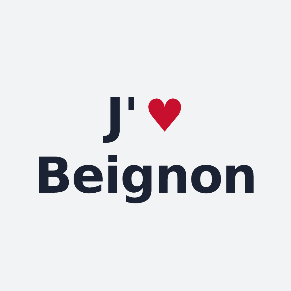 Poster personnalisé Beignon — design J'aime Beignon