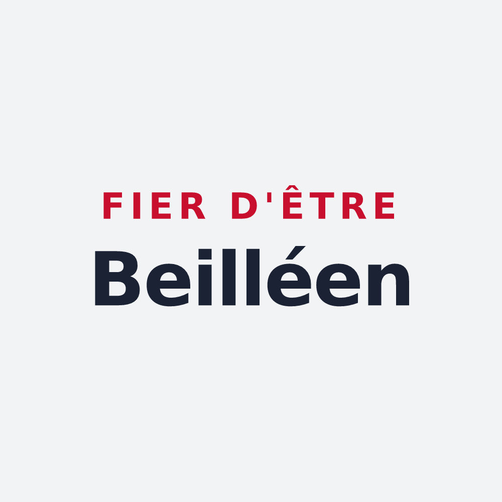 Poster « Fier d'être Beilléen » — design pour Beillé