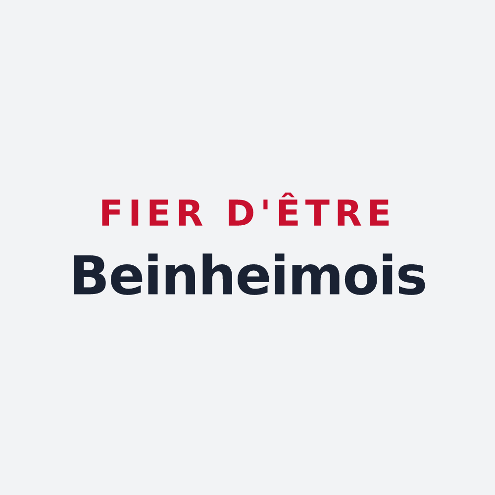 Poster « Fier d'être Beinheimois » — design pour Beinheim