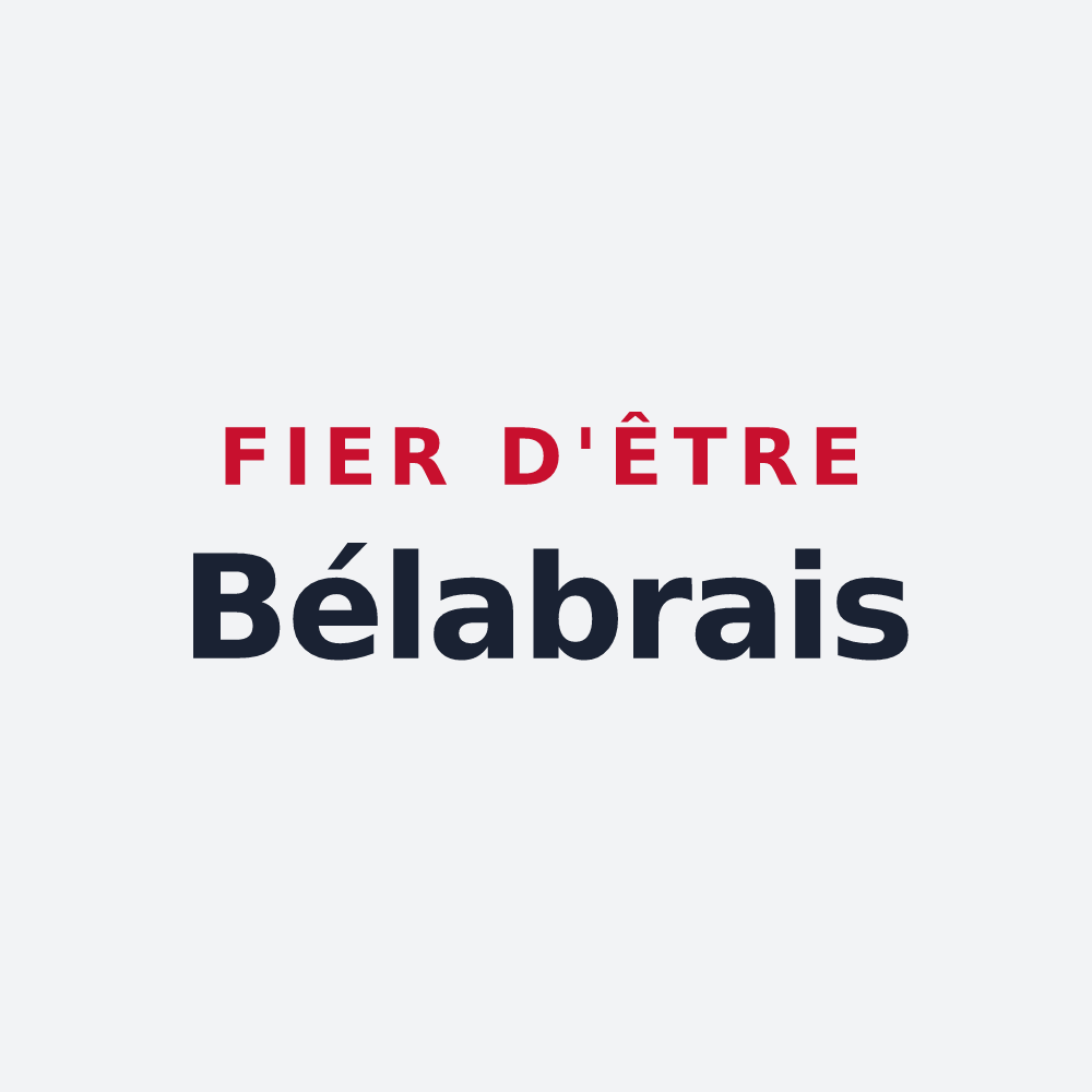 Poster « Fier d'être Bélabrais » — design pour Bélâbre