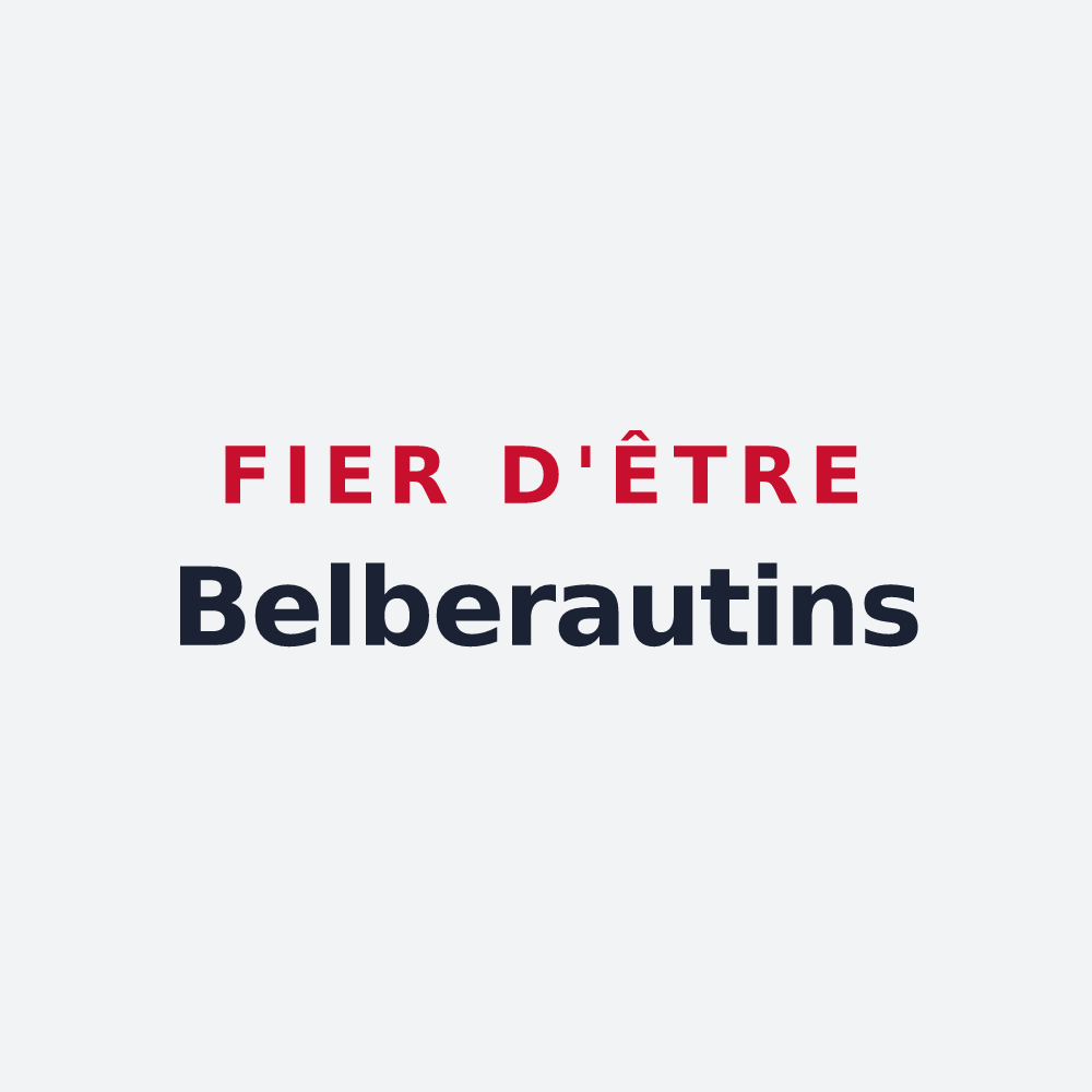 Poster « Fier d'être Belberautins » — design pour Belberaud