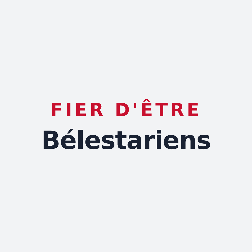 Poster « Fier d'être Bélestariens » — design pour Bélesta