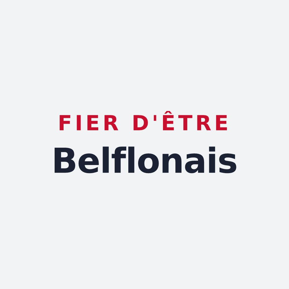 Poster « Fier d'être Belflonais » — design pour Belflou