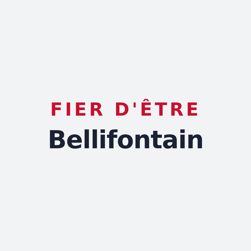 Poster « Fier d'être Bellifontain » — design pour Belfonds