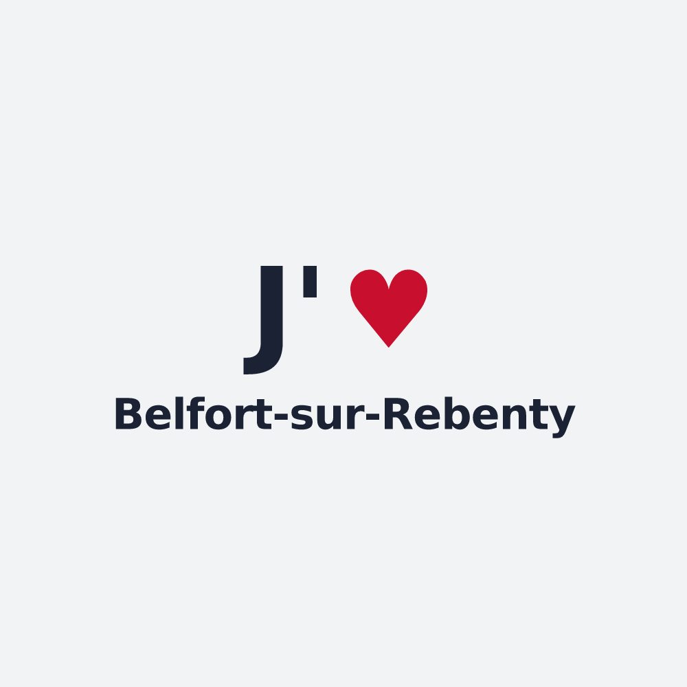 Poster personnalisé Belfort-sur-Rebenty — design J'aime Belfort-sur-Rebenty