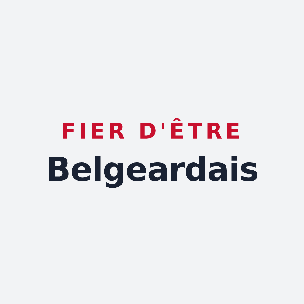 Poster « Fier d'être Belgeardais » — design pour Belgeard