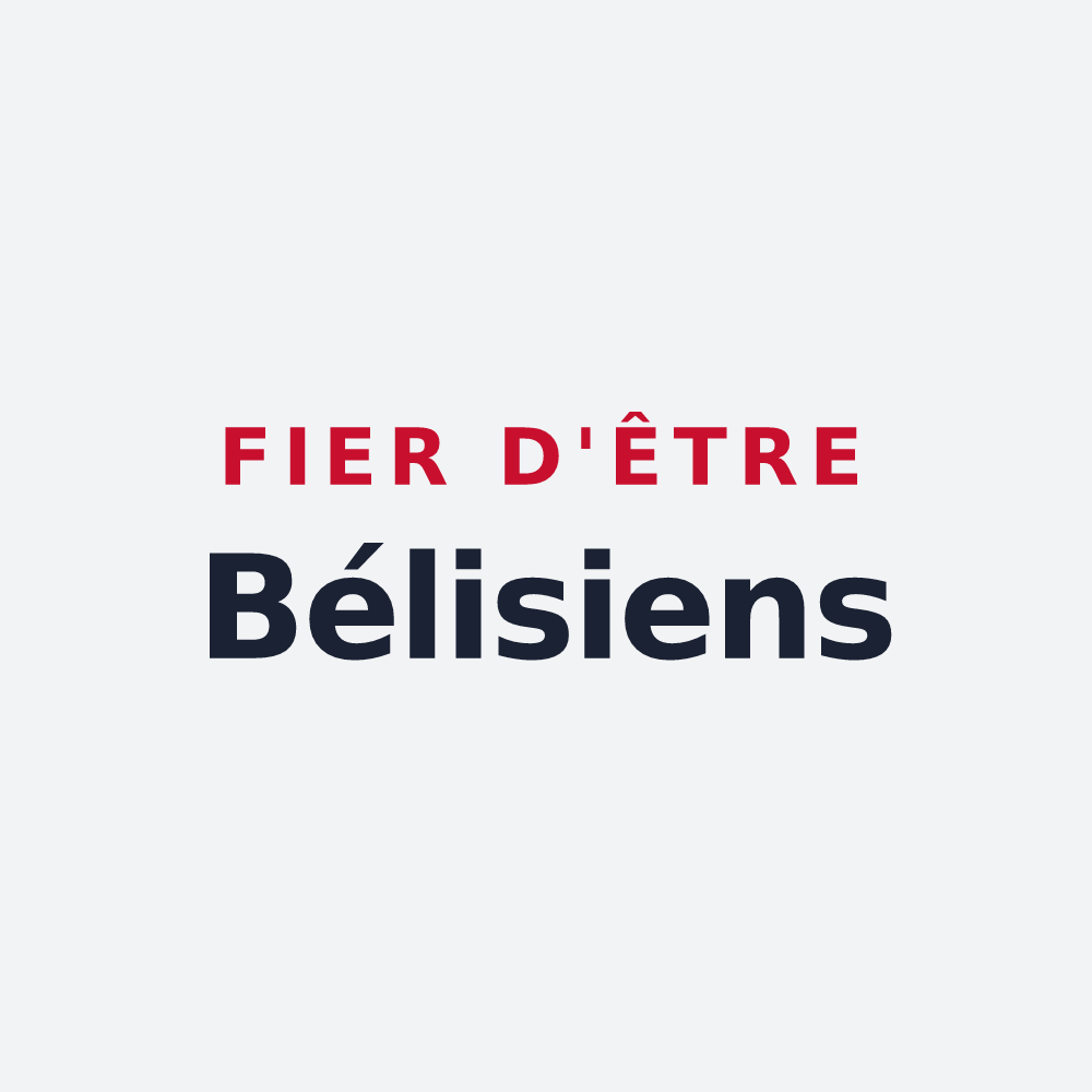 Poster « Fier d'être Bélisiens » — design pour Bélis