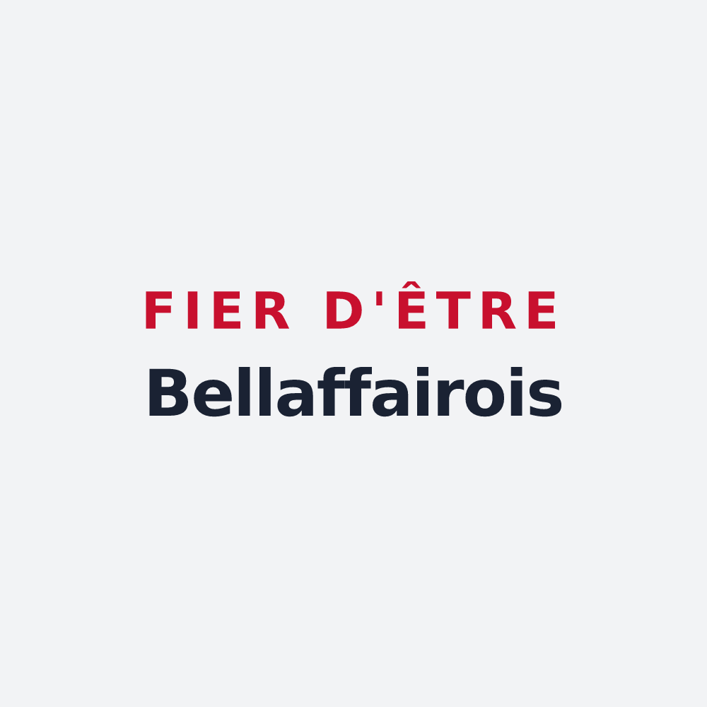 Poster « Fier d'être Bellaffairois » — design pour Bellaffaire
