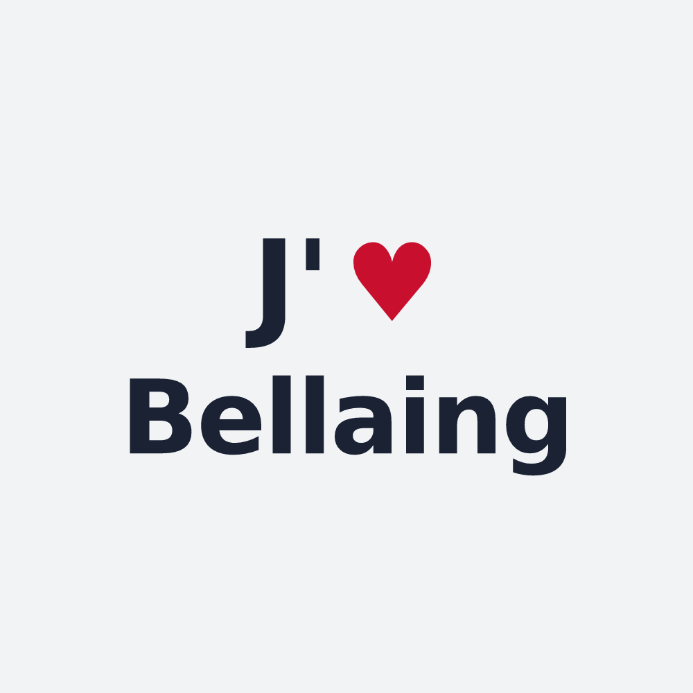 Poster personnalisé Bellaing — design J'aime Bellaing