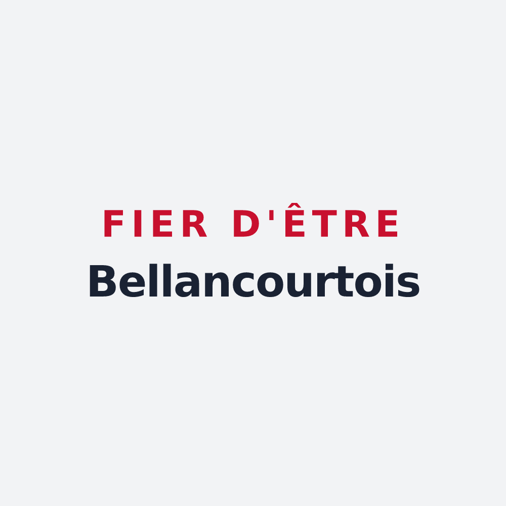 Poster « Fier d'être Bellancourtois » — design pour Bellancourt
