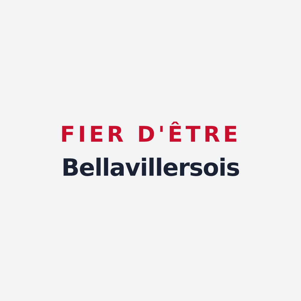 Poster « Fier d'être Bellavillersois » — design pour Bellavilliers