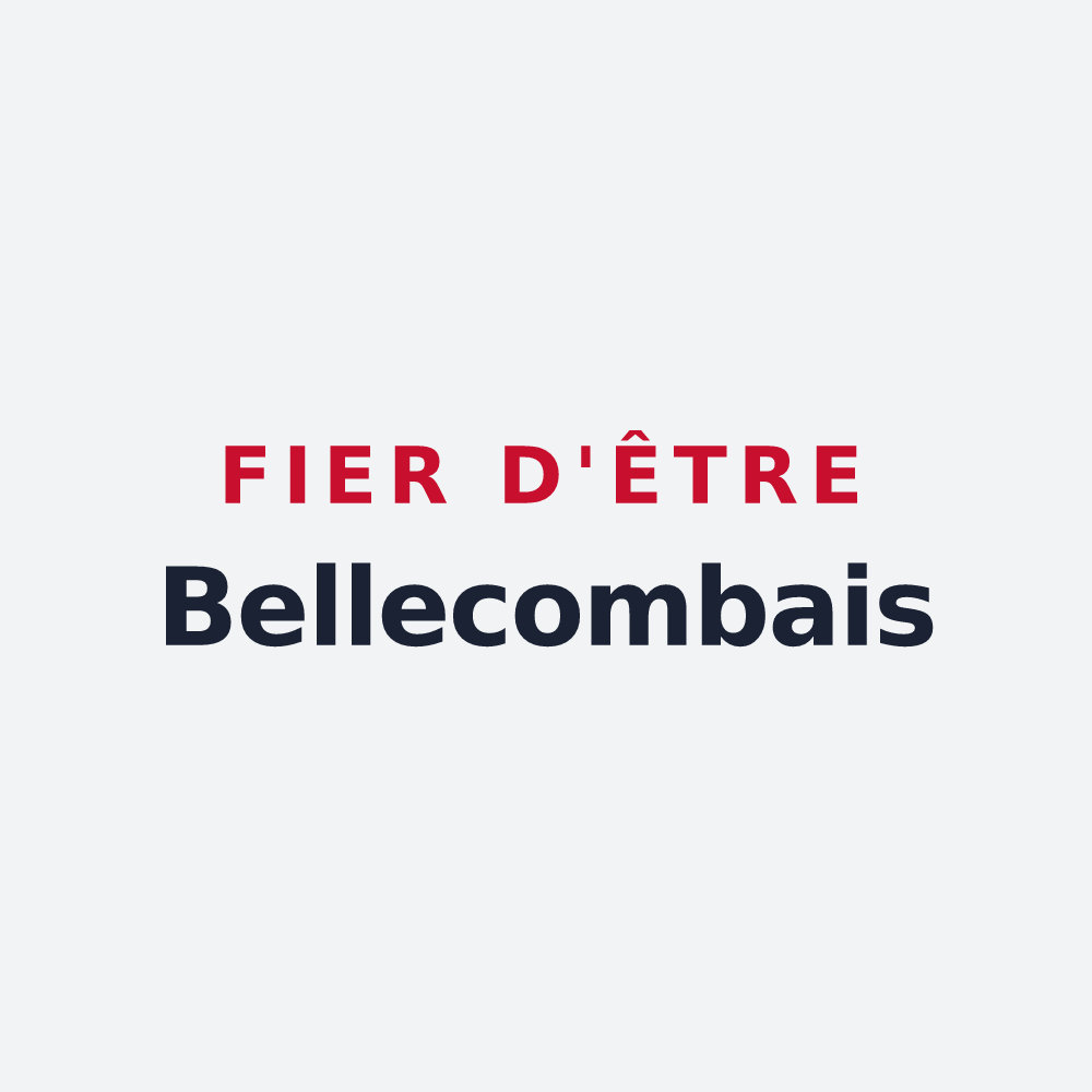 Poster « Fier d'être Bellecombais » — design pour Bellecombe-en-Bauges