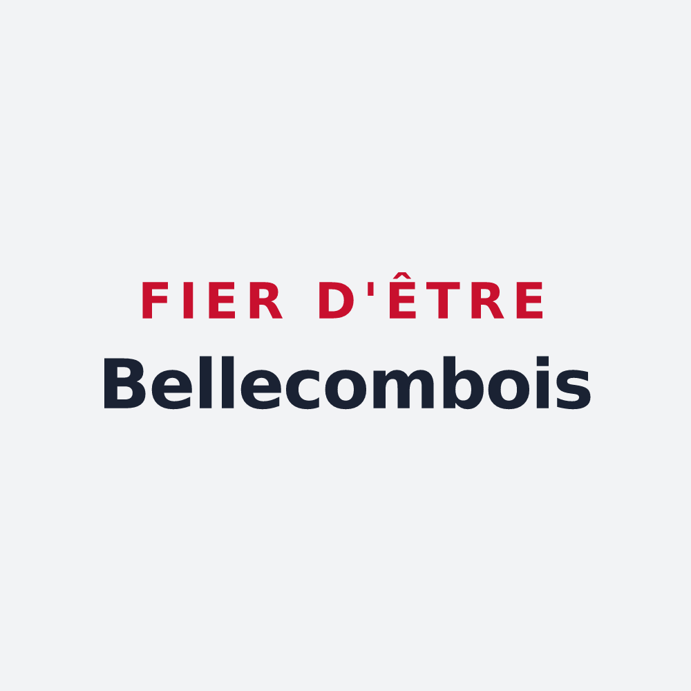 Poster « Fier d'être Bellecombois » — design pour Bellecombe-Tarendol