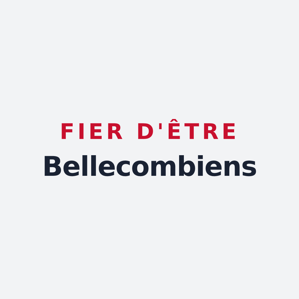 Poster « Fier d'être Bellecombiens » — design pour Bellecombe