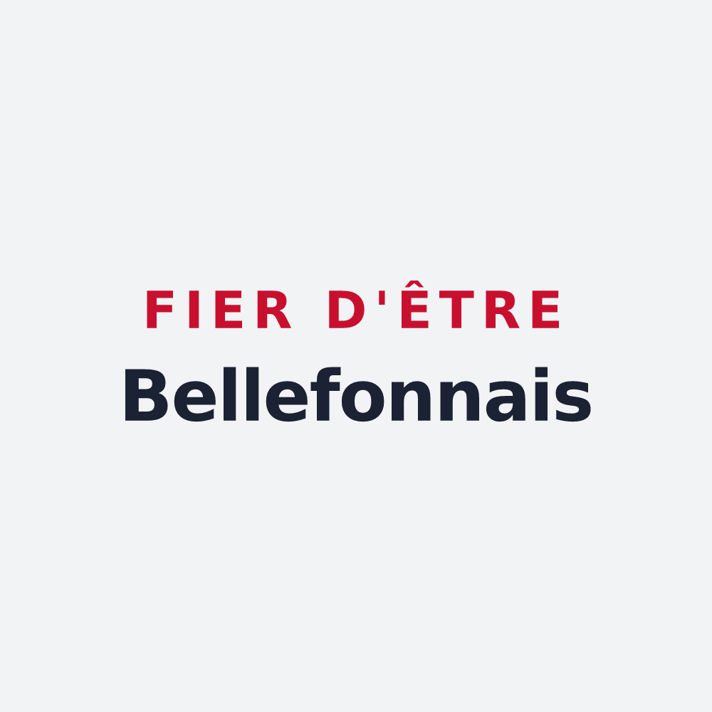 Poster « Fier d'être Bellefonnais » — design pour Bellefond