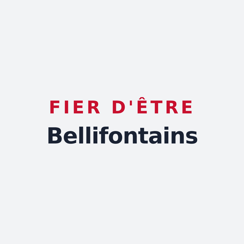 Poster « Fier d'être Bellifontains » — design pour Bellefontaine