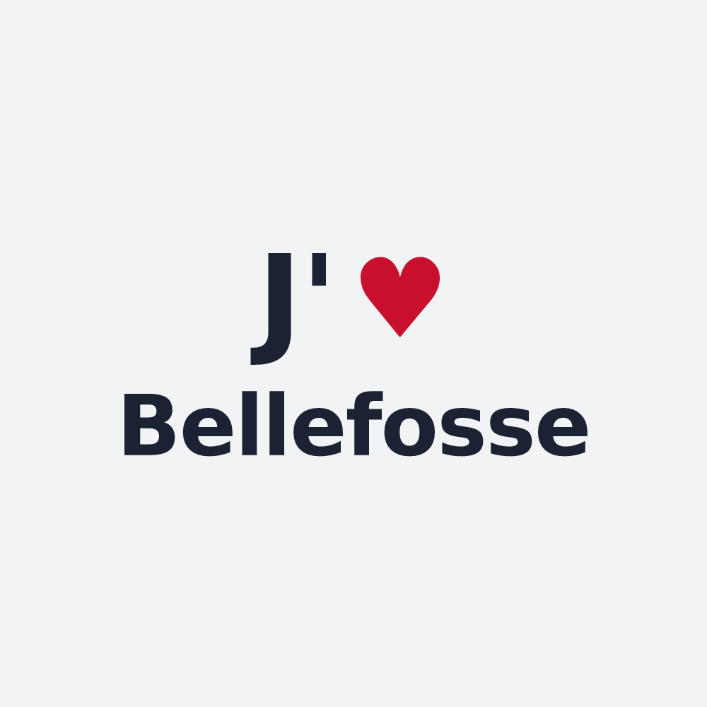 Poster personnalisé Bellefosse — design J'aime Bellefosse