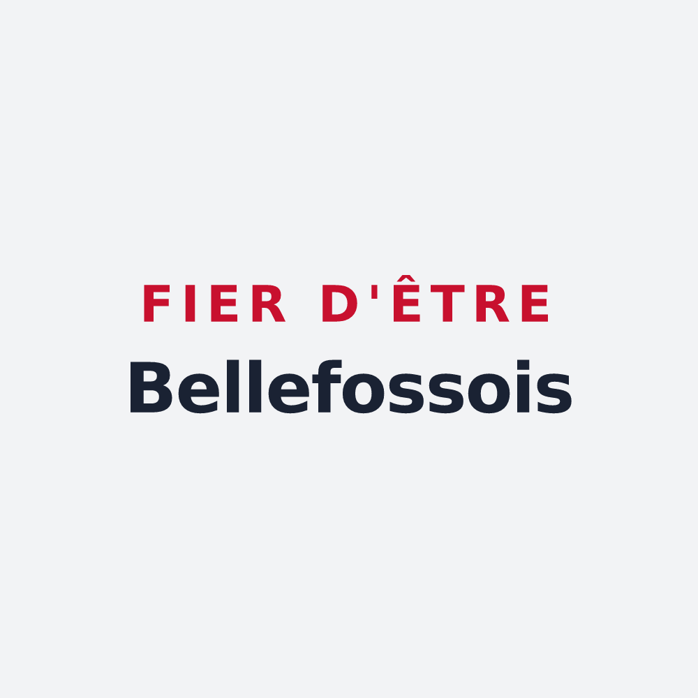 Poster « Fier d'être Bellefossois » — design pour Bellefosse