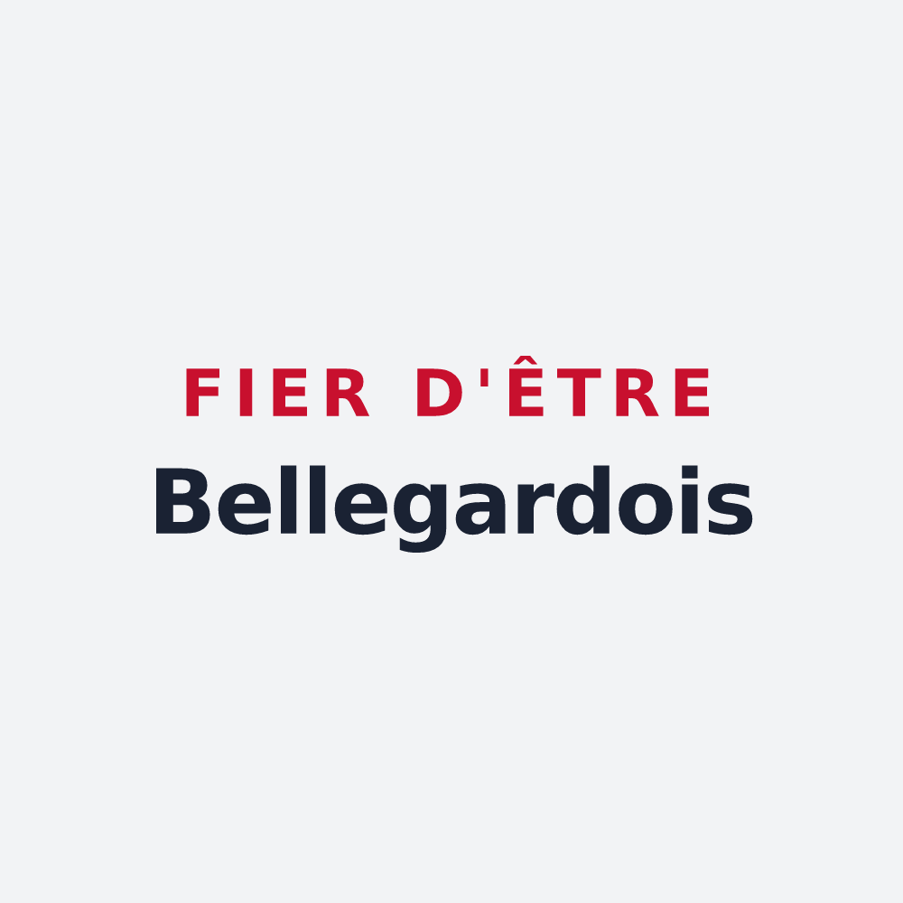 Poster « Fier d'être Bellegardois » — design pour Bellegarde