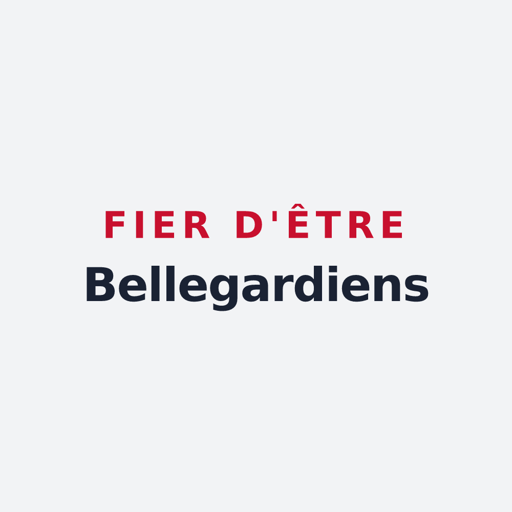 Poster « Fier d'être Bellegardiens » — design pour Bellegarde-Sainte-Marie