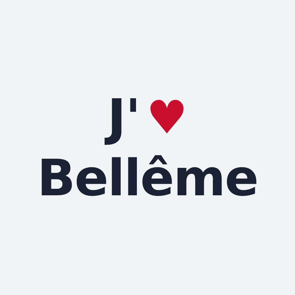 Poster personnalisé Bellême — design J'aime Bellême