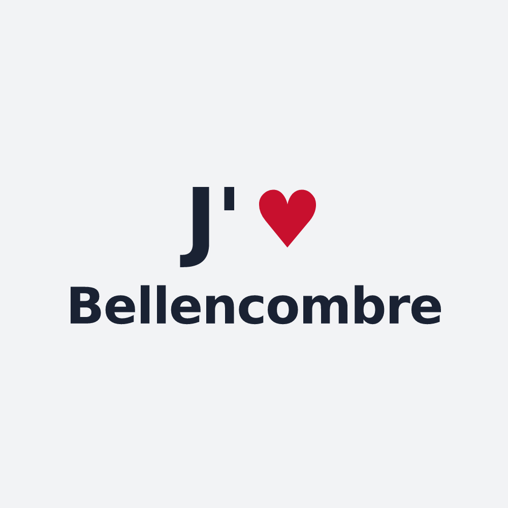 Poster personnalisé Bellencombre — design J'aime Bellencombre