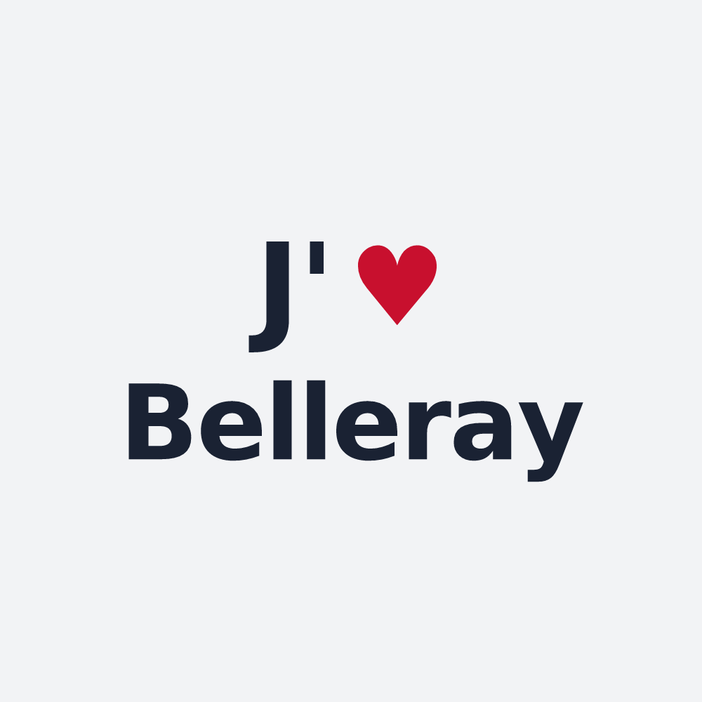 Poster personnalisé Belleray — design J'aime Belleray