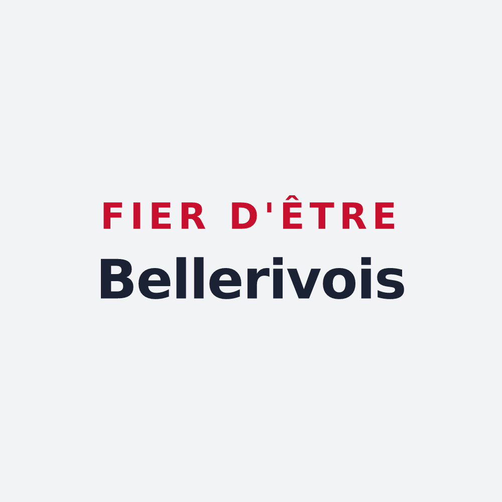 Poster « Fier d'être Bellerivois » — design pour Bellerive-sur-Allier