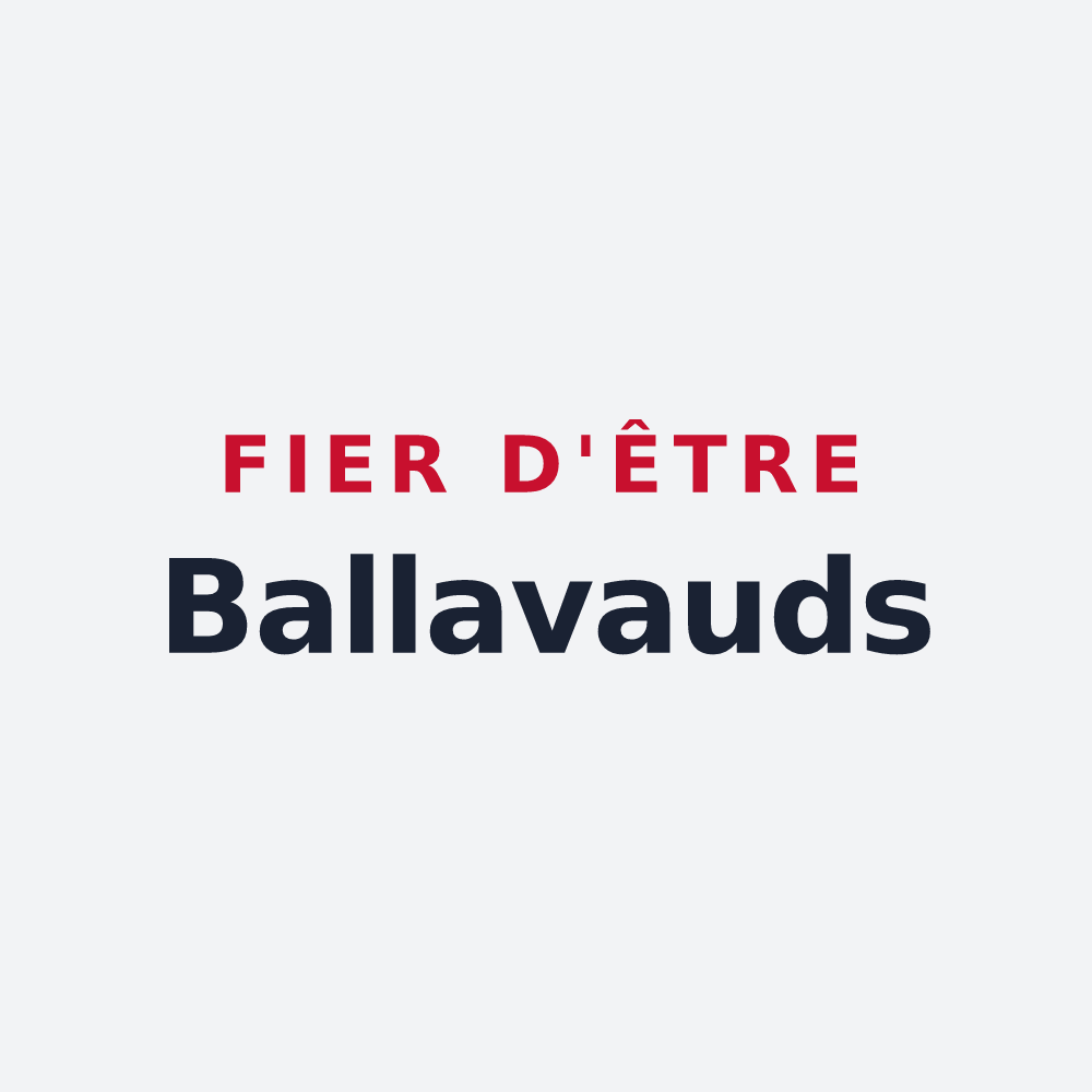 Poster « Fier d'être Ballavauds » — design pour Bellevaux