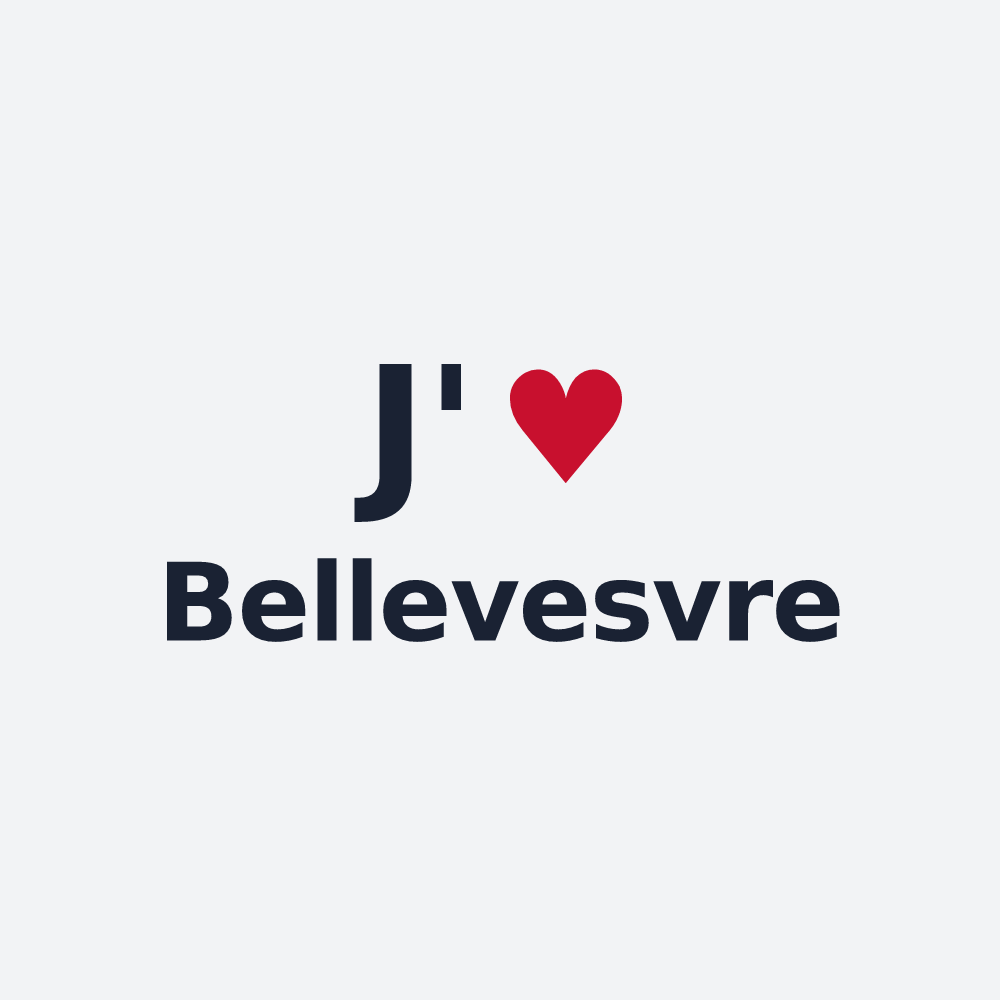 Poster personnalisé Bellevesvre — design J'aime Bellevesvre
