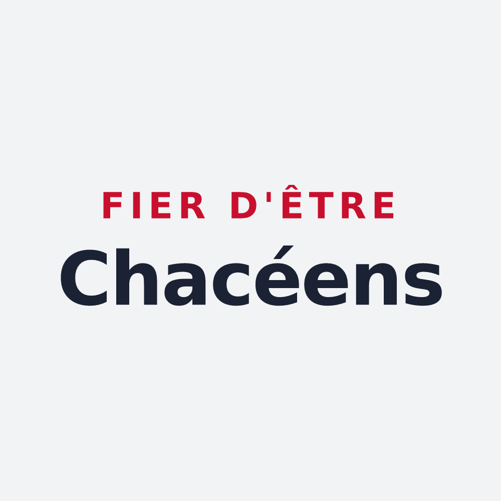 Poster « Fier d'être Chacéens » — design pour Bellevigne-les-Châteaux