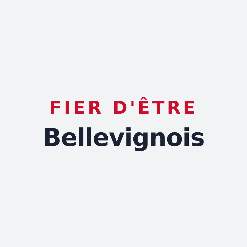 Poster « Fier d'être Bellevignois » — design pour Bellevigny