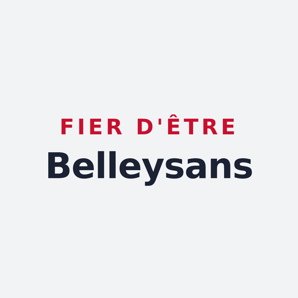 Poster « Fier d'être Belleysans » — design pour Belley